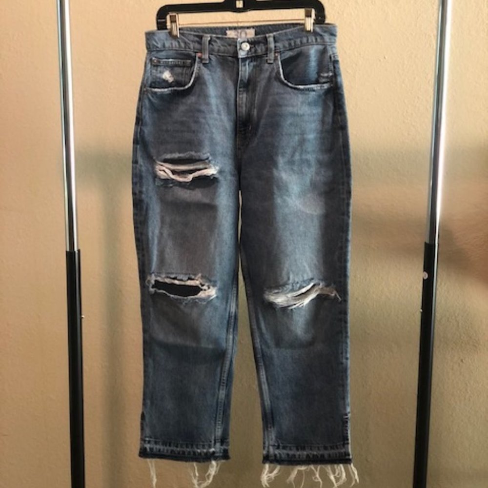 We The Free High Waisted Mom Jeans